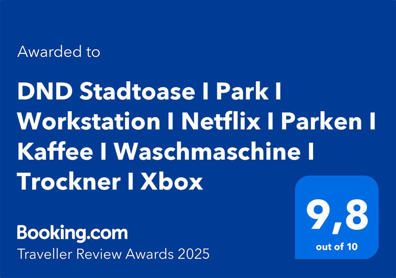 Dnd Stadtoase I Park I Workstation I Netflix I Parken I Kaffee I Waschmaschine I Trockner I Xbox Wurzburg Exterior photo